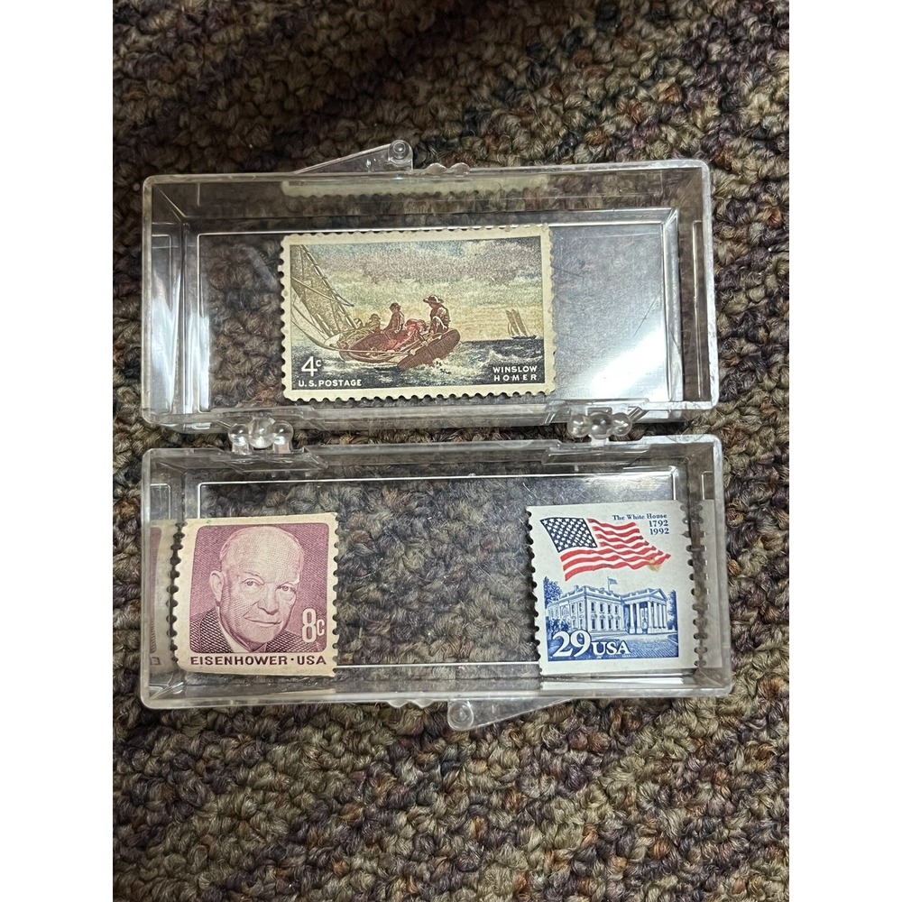 Vintage Stamps‎ Lot Unused The White House/ Eisenhower/ Homer Winslow